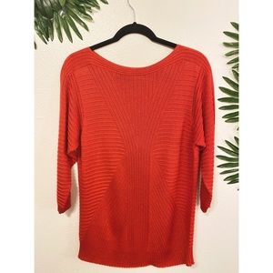 Peck and Peck Orange Sweater Size XL